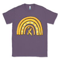 Lavender childhood cancer awareness rainbow Classic Tee - MaliasSmallBusiness