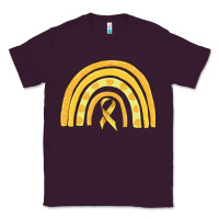 Plum childhood cancer awareness rainbow Classic Tee - MaliasSmallBusiness