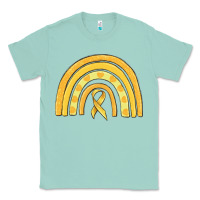Seafoam childhood cancer awareness rainbow Classic Tee - MaliasSmallBusiness