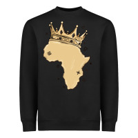 Black africa with crown Heavyweight Sweatshirt - MaliasSmallBusiness