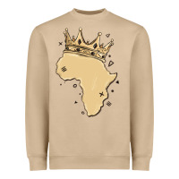 Mushroom africa with crown Heavyweight Sweatshirt - MaliasSmallBusiness