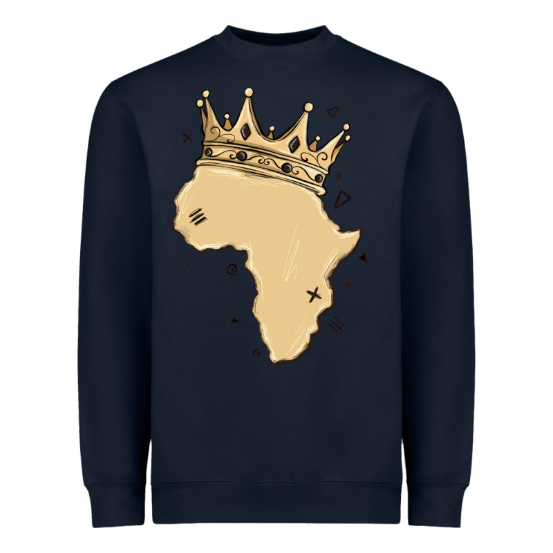 Africa With Crown Heavyweight Sweatshirt by MaliasSmallBusiness | Teevron