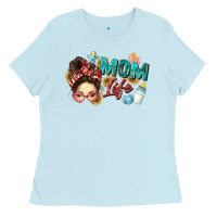 Baby Blue mom life Ladies Tee - Zillion Design Studio