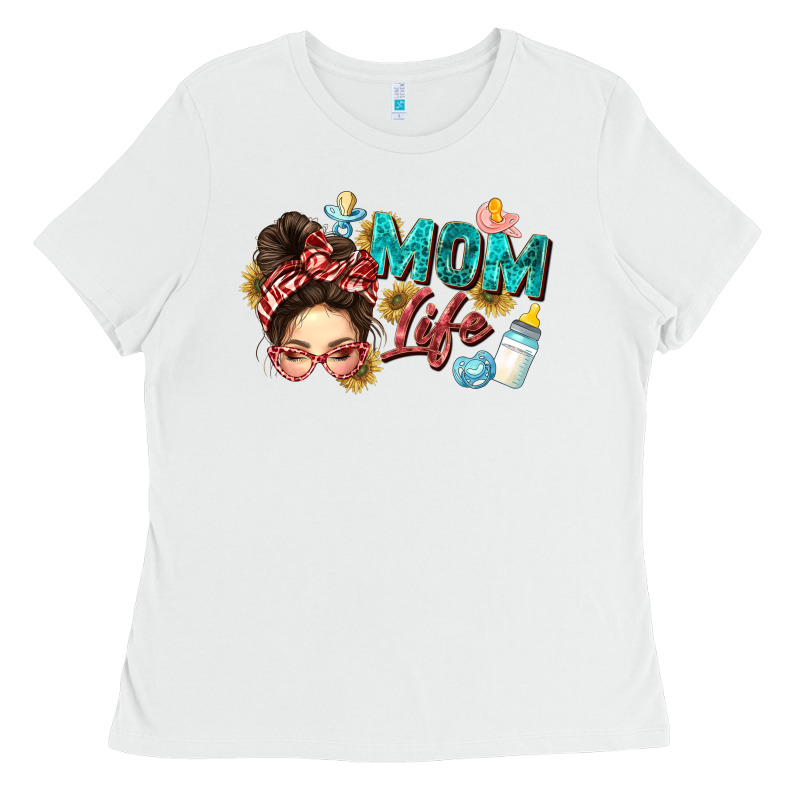Mom Life Ladies Tee by Zillion Design Studio | Teevron