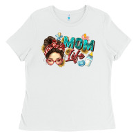 White mom life Ladies Tee - Zillion Design Studio