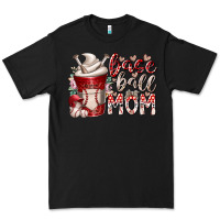 Black baseball mom coffee Premium Tee - RacoonDesign