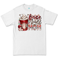 White baseball mom coffee Premium Tee - RacoonDesign