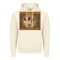 Vintage Artic bull skull flowers glitter and leopard Vintage Hoodie - Artiststas