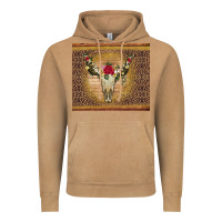 Vintage Camel bull skull flowers glitter and leopard Vintage Hoodie - Artiststas