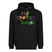 Black It's Spooky Season Heavyweight Hoodie - texasbilliewilder
