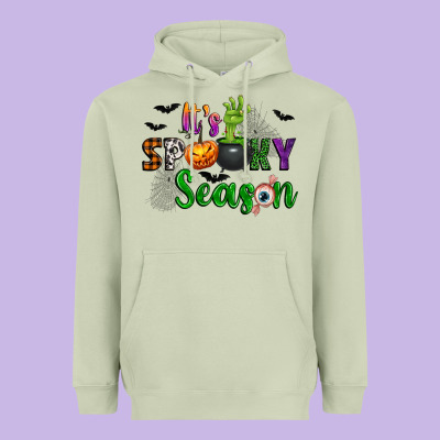 It's Spooky Season Heavyweight Hoodie Designed By Texasbilliewilder
