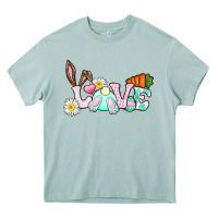 Arona Love Easter bunny Easter Day Heavy Core Tee - CowGirlArtShop