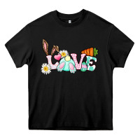 Black Love Easter bunny Easter Day Heavy Core Tee - CowGirlArtShop