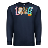 Navy Love Easter Rabbit Premium Sweatshirt - NancyCooperArtShop