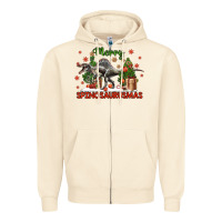 Sandshell merry spinosaurusmas Zipper Hoodie - LillyAllenDesigns