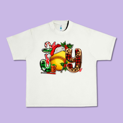 Joy With Softball Urban Heavy Tee Designed By Adodesignshop