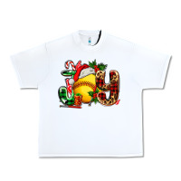 White joy with softball Urban Heavy Tee - AdoDesignShop