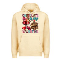 Pina Colada Chocolate is my valentine Valentine's Day Premium Hoodie - HowdyJamesFarm
