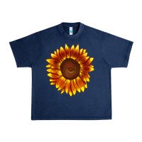 Navy tiger eyes sunflower Urban Heavy Tee - LillyAllenDesigns