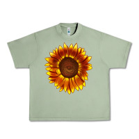 Oil Green tiger eyes sunflower Urban Heavy Tee - LillyAllenDesigns