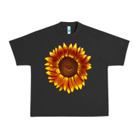 Pigment Black tiger eyes sunflower Urban Heavy Tee - LillyAllenDesigns