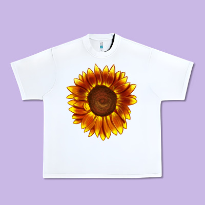 Tiger Eyes Sunflower Urban Heavy Tee Designed By Lillyallendesigns