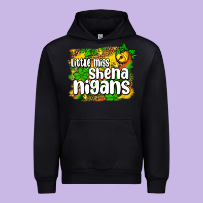 St. Patrick's Little Miss Shenanigans Urban Hoodie Designed By Oliviacreatesart