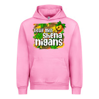 Fuchsia Pink St. Patrick's Little miss shenanigans Urban Hoodie - OliviaCreatesArt