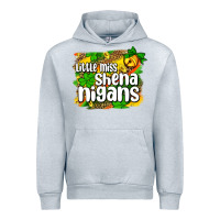 Heather Grey St. Patrick's Little miss shenanigans Urban Hoodie - OliviaCreatesArt