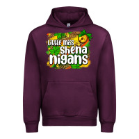 Mauve Wine St. Patrick's Little miss shenanigans Urban Hoodie - OliviaCreatesArt