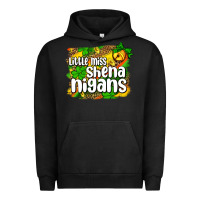 Pigment Black St. Patrick's Little miss shenanigans Urban Hoodie - OliviaCreatesArt