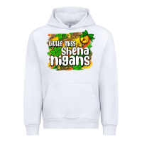 White St. Patrick's Little miss shenanigans Urban Hoodie - OliviaCreatesArt