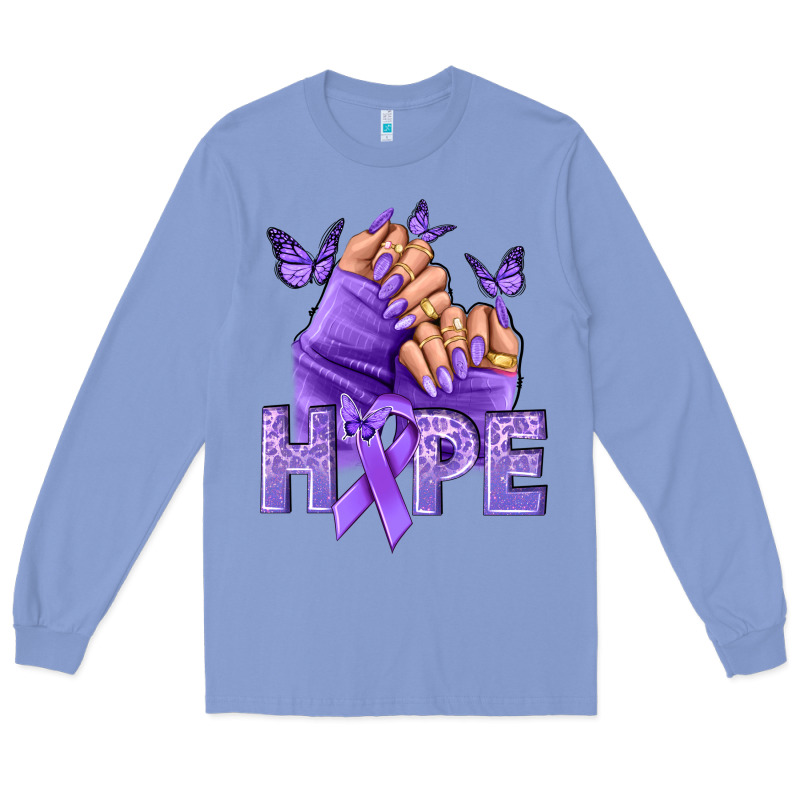 Hope All Cancers Nails Long Sleeve Tee by NancyCooperArtShop | Teevron