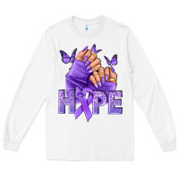 White Hope all Cancers nails Long Sleeve Tee - NancyCooperArtShop