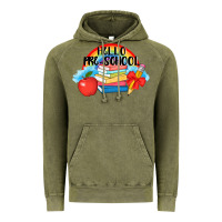Vintage Olive Hello Pre School Vintage Hoodie - AdoDesignShop