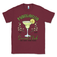 Burgundy margarita social club Classic Tee - MaliasSmallBusiness