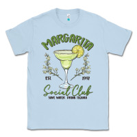Dusty Blue margarita social club Classic Tee - MaliasSmallBusiness
