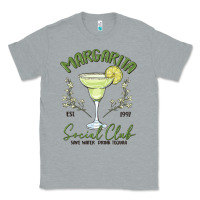 Heather Grey margarita social club Classic Tee - MaliasSmallBusiness
