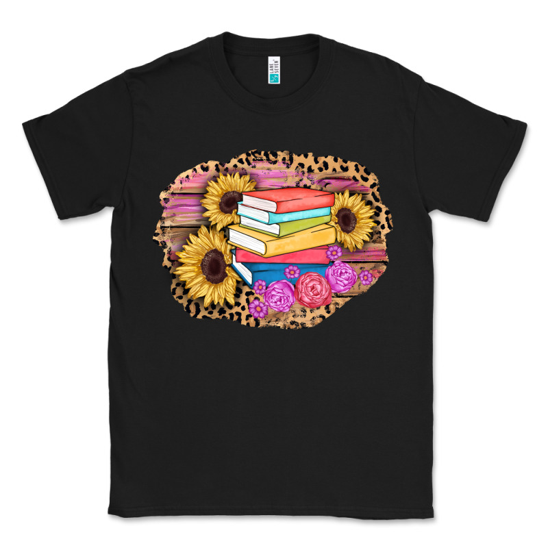 Books Sunflower Back To School Background Classic Tee by AdoDesignShop | Teevron