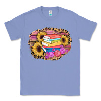 Colony Blue books sunflower back to school background Classic Tee - AdoDesignShop