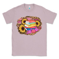 Lilac books sunflower back to school background Classic Tee - AdoDesignShop