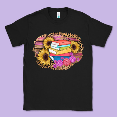 Books Sunflower Back To School Background Classic Tee Designed By Adodesignshop