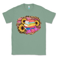 Sage books sunflower back to school background Classic Tee - AdoDesignShop