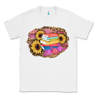 White books sunflower back to school background Classic Tee - AdoDesignShop