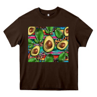 Chocolate Brown avacado Heavy Core Tee - BarkalooDesign