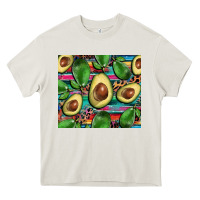 Cream avacado Heavy Core Tee - BarkalooDesign