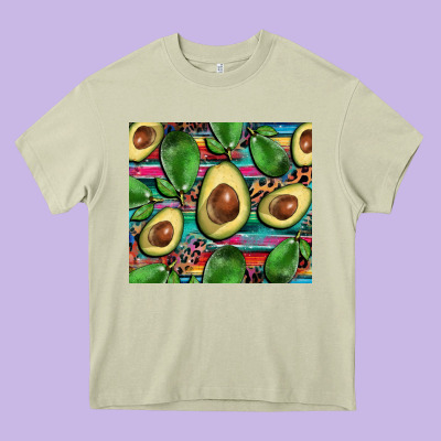 Avacado Heavy Core Tee Designed By Barkaloodesign