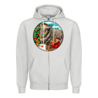 Dove Grey christmas merino wool sheep Zipper Hoodie - LillyAllenDesigns