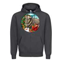 Christmas Merino Wool Sheep Zipper Hoodie | Teevron