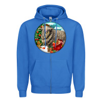 True Royal christmas merino wool sheep Zipper Hoodie - LillyAllenDesigns
